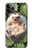 W3863 Pygmy Hedgehog Dwarf Hedgehog Paint Hülle Schutzhülle Taschen und Leder Flip für iPhone 11 Pro