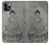 W3873 Buddha Line Art Hülle Schutzhülle Taschen und Leder Flip für iPhone 11 Pro
