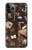 W3877 Dark Academia Hülle Schutzhülle Taschen und Leder Flip für iPhone 11 Pro