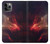 W3897 Red Nebula Space Hülle Schutzhülle Taschen und Leder Flip für iPhone 11 Pro Max