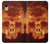 W3881 Fire Skull Hülle Schutzhülle Taschen und Leder Flip für iPhone XR