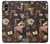 W3877 Dark Academia Hülle Schutzhülle Taschen und Leder Flip für iPhone X, iPhone XS