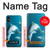 W3878 Dolphin Hülle Schutzhülle Taschen und Leder Flip für iPhone X, iPhone XS