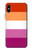 W3887 Lesbian Pride Flag Hülle Schutzhülle Taschen und Leder Flip für iPhone X, iPhone XS