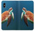 W3899 Sea Turtle Hülle Schutzhülle Taschen und Leder Flip für iPhone X, iPhone XS