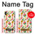 W3883 Fruit Pattern Hülle Schutzhülle Taschen und Leder Flip für iPhone XS Max