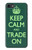W3862 Keep Calm and Trade On Hülle Schutzhülle Taschen und Leder Flip für iPhone 7, iPhone 8, iPhone SE (2020) (2022)