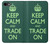 W3862 Keep Calm and Trade On Hülle Schutzhülle Taschen und Leder Flip für iPhone 7, iPhone 8, iPhone SE (2020) (2022)
