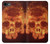 W3881 Fire Skull Hülle Schutzhülle Taschen und Leder Flip für iPhone 7, iPhone 8, iPhone SE (2020) (2022)