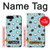 W3860 Coconut Dot Pattern Hülle Schutzhülle Taschen und Leder Flip für iPhone 7 Plus, iPhone 8 Plus