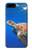 W3898 Sea Turtle Hülle Schutzhülle Taschen und Leder Flip für iPhone 7 Plus, iPhone 8 Plus