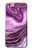 W3896 Purple Marble Gold Streaks Hülle Schutzhülle Taschen und Leder Flip für iPhone 6 6S