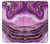 W3896 Purple Marble Gold Streaks Hülle Schutzhülle Taschen und Leder Flip für iPhone 6 6S