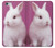 W3870 Cute Baby Bunny Hülle Schutzhülle Taschen und Leder Flip für iPhone 6 Plus, iPhone 6s Plus