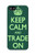 W3862 Keep Calm and Trade On Hülle Schutzhülle Taschen und Leder Flip für iPhone 5 5S SE