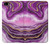 W3896 Purple Marble Gold Streaks Hülle Schutzhülle Taschen und Leder Flip für iPhone 5 5S SE