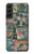 W3909 Vintage Poster Hülle Schutzhülle Taschen und Leder Flip für Samsung Galaxy S22 Plus