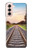 W3866 Railway Straight Train Track Hülle Schutzhülle Taschen und Leder Flip für Samsung Galaxy S21 5G