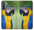 W3888 Macaw Face Bird Hülle Schutzhülle Taschen und Leder Flip für Samsung Galaxy S21 5G