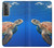 W3898 Sea Turtle Hülle Schutzhülle Taschen und Leder Flip für Samsung Galaxy S21 5G