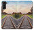 W3866 Railway Straight Train Track Hülle Schutzhülle Taschen und Leder Flip für Samsung Galaxy S21 Plus 5G, Galaxy S21+ 5G