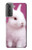 W3870 Cute Baby Bunny Hülle Schutzhülle Taschen und Leder Flip für Samsung Galaxy S21 Plus 5G, Galaxy S21+ 5G