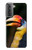 W3876 Colorful Hornbill Hülle Schutzhülle Taschen und Leder Flip für Samsung Galaxy S21 Plus 5G, Galaxy S21+ 5G