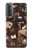 W3877 Dark Academia Hülle Schutzhülle Taschen und Leder Flip für Samsung Galaxy S21 Plus 5G, Galaxy S21+ 5G