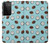 W3860 Coconut Dot Pattern Hülle Schutzhülle Taschen und Leder Flip für Samsung Galaxy S21 Ultra 5G