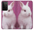 W3870 Cute Baby Bunny Hülle Schutzhülle Taschen und Leder Flip für Samsung Galaxy S21 Ultra 5G