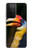 W3876 Colorful Hornbill Hülle Schutzhülle Taschen und Leder Flip für Samsung Galaxy S21 Ultra 5G