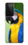 W3888 Macaw Face Bird Hülle Schutzhülle Taschen und Leder Flip für Samsung Galaxy S21 Ultra 5G