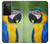 W3888 Macaw Face Bird Hülle Schutzhülle Taschen und Leder Flip für Samsung Galaxy S21 Ultra 5G
