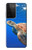 W3898 Sea Turtle Hülle Schutzhülle Taschen und Leder Flip für Samsung Galaxy S21 Ultra 5G