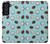 W3860 Coconut Dot Pattern Hülle Schutzhülle Taschen und Leder Flip für Samsung Galaxy S21 FE 5G