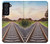 W3866 Railway Straight Train Track Hülle Schutzhülle Taschen und Leder Flip für Samsung Galaxy S21 FE 5G