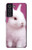 W3870 Cute Baby Bunny Hülle Schutzhülle Taschen und Leder Flip für Samsung Galaxy S21 FE 5G