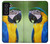 W3888 Macaw Face Bird Hülle Schutzhülle Taschen und Leder Flip für Samsung Galaxy S21 FE 5G