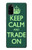 W3862 Keep Calm and Trade On Hülle Schutzhülle Taschen und Leder Flip für Samsung Galaxy S20