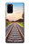 W3866 Railway Straight Train Track Hülle Schutzhülle Taschen und Leder Flip für Samsung Galaxy S20 Plus, Galaxy S20+