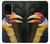 W3876 Colorful Hornbill Hülle Schutzhülle Taschen und Leder Flip für Samsung Galaxy S20 Plus, Galaxy S20+