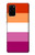 W3887 Lesbian Pride Flag Hülle Schutzhülle Taschen und Leder Flip für Samsung Galaxy S20 Plus, Galaxy S20+