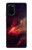 W3897 Red Nebula Space Hülle Schutzhülle Taschen und Leder Flip für Samsung Galaxy S20 Plus, Galaxy S20+