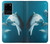 W3878 Dolphin Hülle Schutzhülle Taschen und Leder Flip für Samsung Galaxy S20 Ultra