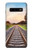 W3866 Railway Straight Train Track Hülle Schutzhülle Taschen und Leder Flip für Samsung Galaxy S10