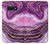 W3896 Purple Marble Gold Streaks Hülle Schutzhülle Taschen und Leder Flip für Samsung Galaxy S10e