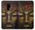 W3874 Buddha Face Ohm Symbol Hülle Schutzhülle Taschen und Leder Flip für Samsung Galaxy S9 Plus