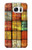 W3861 Colorful Container Block Hülle Schutzhülle Taschen und Leder Flip für Samsung Galaxy S7