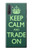 W3862 Keep Calm and Trade On Hülle Schutzhülle Taschen und Leder Flip für Samsung Galaxy Note 10