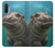 W3871 Cute Baby Hippo Hippopotamus Hülle Schutzhülle Taschen und Leder Flip für Samsung Galaxy Note 10